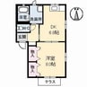 シャーメゾン南松永 1DKの間取り