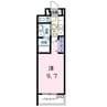 東手城町３丁目アパート 1Kの間取り