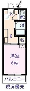 コーポ松浦 1Kの間取り