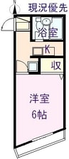 メゾンアルカディア御門 1Kの間取り