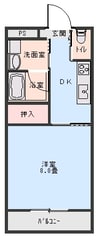 エメローズ南蔵王 1Kの間取り