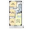 フォブール村上II 3LDKの間取り