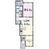 クルールピット　高須 1LDKの間取り