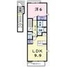 クレメント　Ｂ 1LDKの間取り