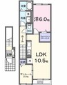 クルールピット　高須 1LDKの間取り