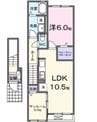 クルールピット　高須 1LDKの間取り