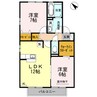 セントセジュール 2LDKの間取り
