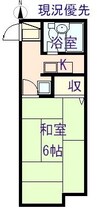 メゾンアルカディア御門 1Kの間取り