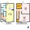 ルミエール柳津 2LDKの間取り