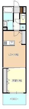 Alba　Rose　（アルバローズ） 1LDKの間取り