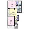 パレアナＡ 2DKの間取り