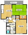 コーポ松岡 2Kの間取り