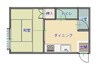 土堂シティマンション 1Kの間取り