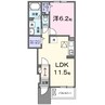 高西町４丁目アパート 1LDKの間取り