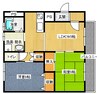 サンオーレせんだ 2LDKの間取り