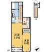 メゾンドリヴァージュA棟 2SKの間取り