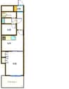 ダイアパレス丸之内弐番館 1DKの間取り