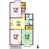 ラピタ神島 M 3DKの間取り