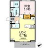 M-Base　Honjo　Kita 1LDKの間取り