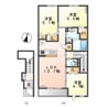アバンティ　ローズ 3LDKの間取り