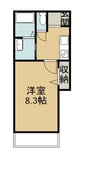 フリージア荒川 1Kの間取り