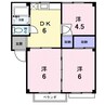 エステートパール　ファースト 3DKの間取り