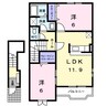 ウィル 2LDKの間取り