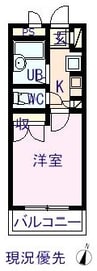 RX寺町 1Kの間取り