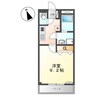 シャルマンハウス 1Kの間取り