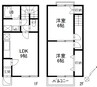 エスペランサB 2DKの間取り