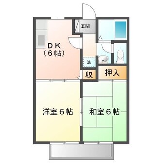 間取図 ビーラインアワネ