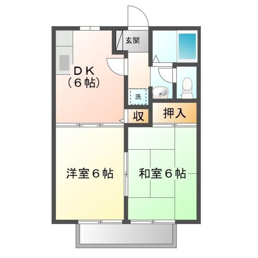 間取図 ビーラインアワネ
