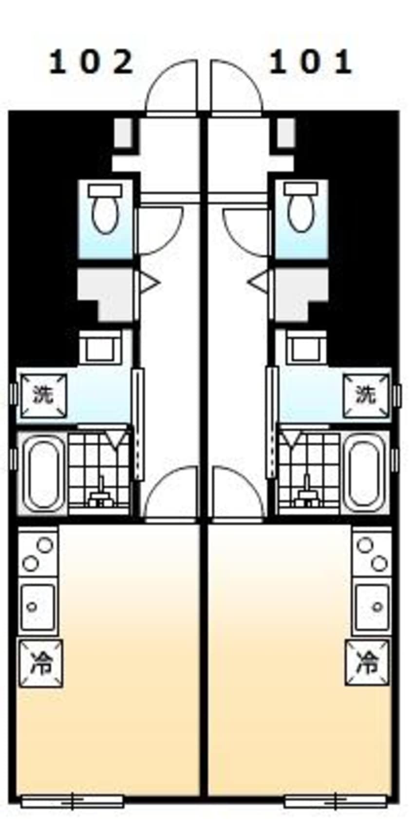 間取図 アネックス西新涯