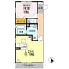 グランアーク 1LDKの間取り
