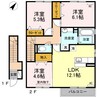 フォレスタ・エイトⅡ 3LDKの間取り