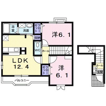 間取図 シャン．ド．フルールⅡＡ