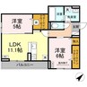 D-roomCⅧ 2LDKの間取り