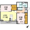 D-roomCⅧ 2LDKの間取り