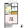 パレス本郷 1Kの間取り