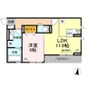 アーク南蔵王 1LDKの間取り