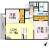 D-residence多治米東S 2LDKの間取り