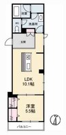 クロノス 1LDKの間取り