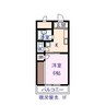 ダイヤコート新浜Ⅱ 1Kの間取り