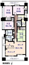 ランドクオーレ東尾道駅前 4LDKの間取り