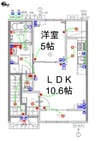 テラストリア 1LDK+Sの間取り