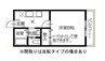 三恵マンション 1Kの間取り