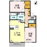 ＪＯＤＥＮ 2LDKの間取り