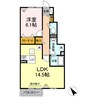 ソレイユ沖浦 1LDKの間取り