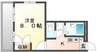 サンルーチェHARA 1Kの間取り