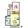 フレンズⅡ 1LDKの間取り